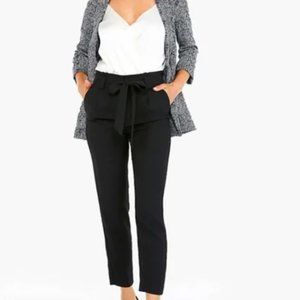 Express Black High Rise Ankle Paperbag Pants Size 2P